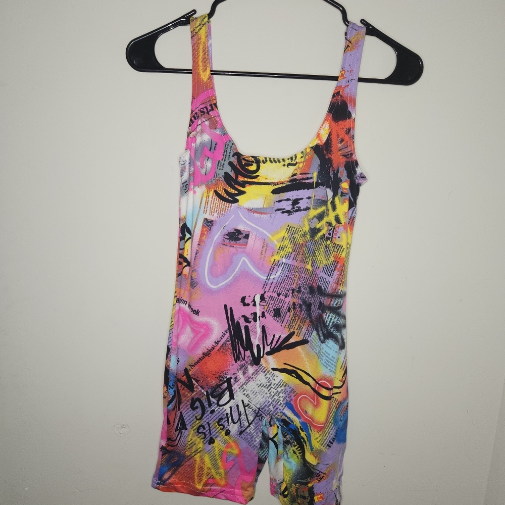 Love graffiti romper